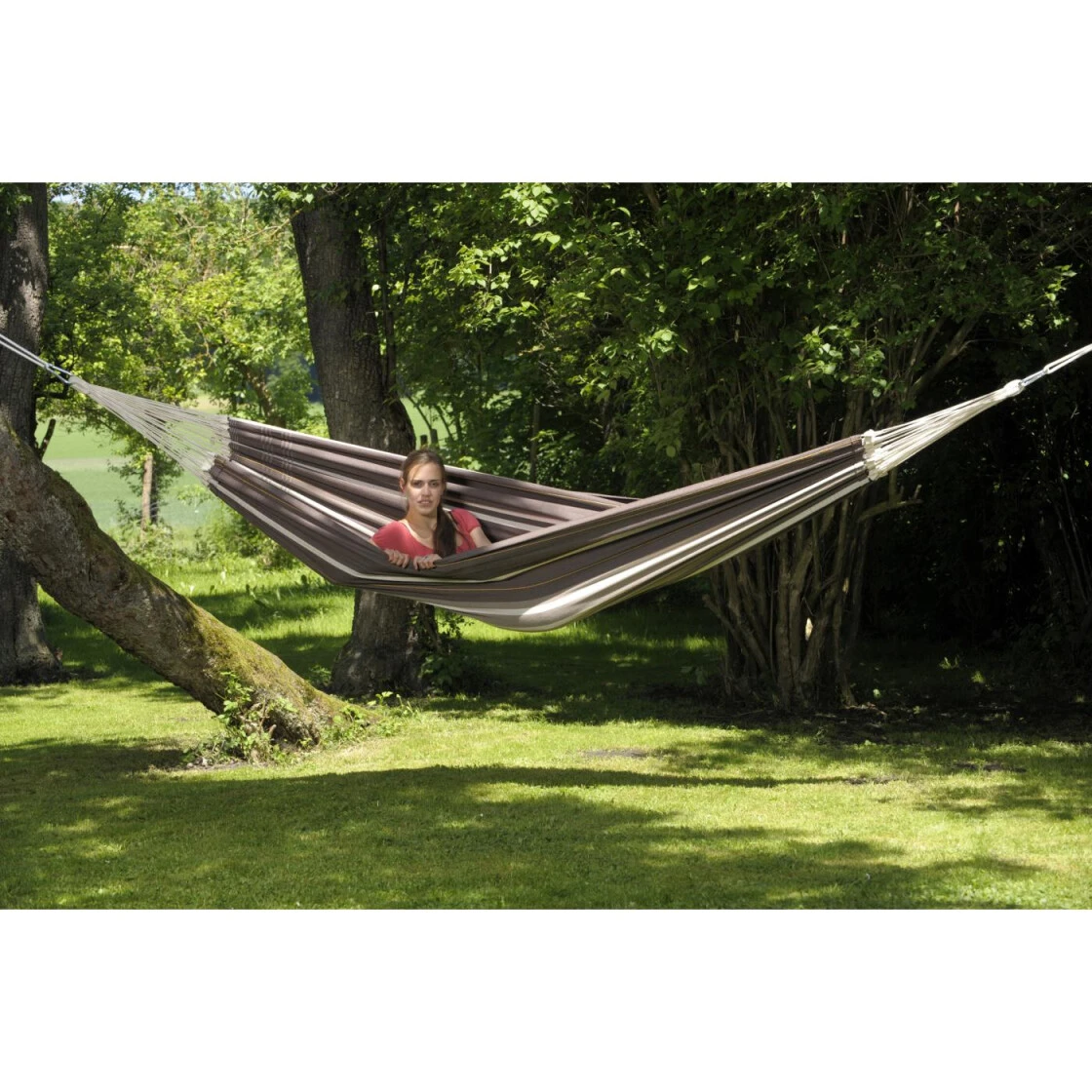 Amazonas Brasilianische Hängematte 'Paradiso' Café 4 Amazonas Brasilianische Hängematte 'Paradiso' Café – Bild 2