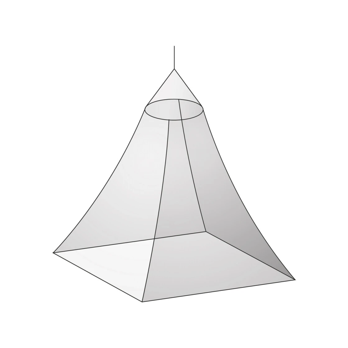 Basic Nature Moskitonetz 'Klassik' Baldachin, Mesh 225 4 Basic Nature Moskitonetz 'Klassik' Baldachin, Mesh 225 – Bild 2