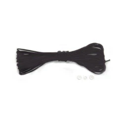 BasicNature Gummiseil Schwarz 2 Mm 10 M