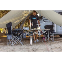 BasicNature Travelchair 'Holiday' Schwarz -Freiluft Verkäufe basicnature travelchair holiday schwarz