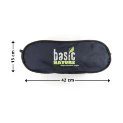 BasicNature Travelchair Ultralight 'High Rest', Schwarz