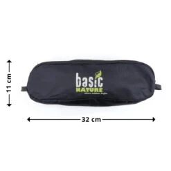 BasicNature Travelchair Ultralight 'Low Rest', Schwarz