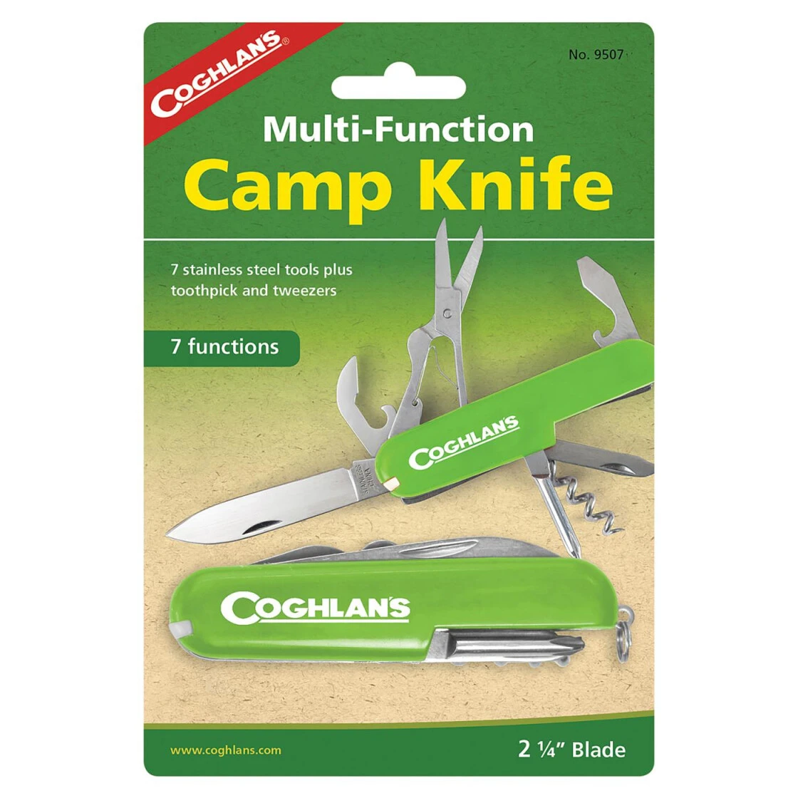 Coghlans Taschenmesser 'Camp Knife' 7 Funktionen 3 Coghlans Taschenmesser 'Camp Knife' 7 Funktionen