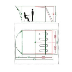 Coleman Zelt 'Meadowood' 4 Personen