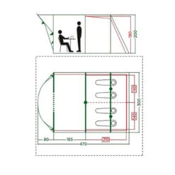 Coleman Zelt 'Vail' 4 Personen