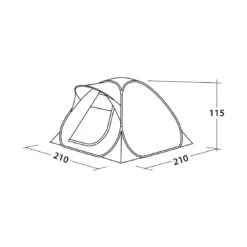 EasyCamp Pop-Up-Zelt 'Flameball 300',2 Personen -Freiluft Verkäufe easycamp pop up zelt flameball 3002 personen2