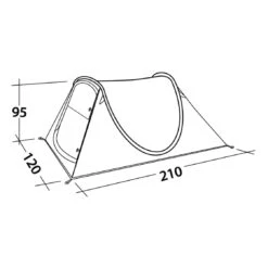 EasyCamp Pop-Up-Zelt,2 Personen Grün 'Fireball 200' -Freiluft Verkäufe easycamp pop up zelt2 personen gruen fireball 2007