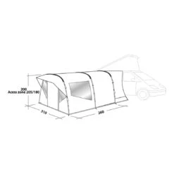 EasyCamp Zelt Wimberly Bus-Vorzelt -Freiluft Verkäufe easycamp zelt wimberly bus vorzelt3