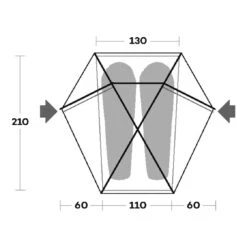 Ferrino Zelt 'Trivor' 2 Personen Orange -Freiluft Verkäufe ferrino zelt trivor 2 personen orange