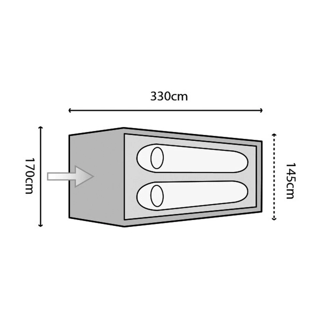 Highlander Zelt 'Blackthorn' 2 Personen Grün 5 Highlander Zelt 'Blackthorn' 2 Personen Grün – Bild 3