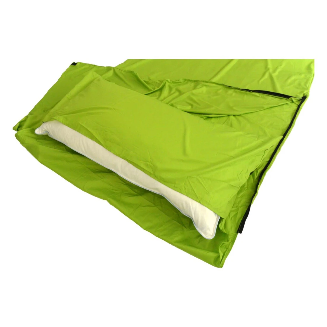Origin Outdoors Sleeping Liner Mikrofaser Deckenform Grün 6 Origin Outdoors Sleeping Liner Mikrofaser Deckenform Grün – Bild 4