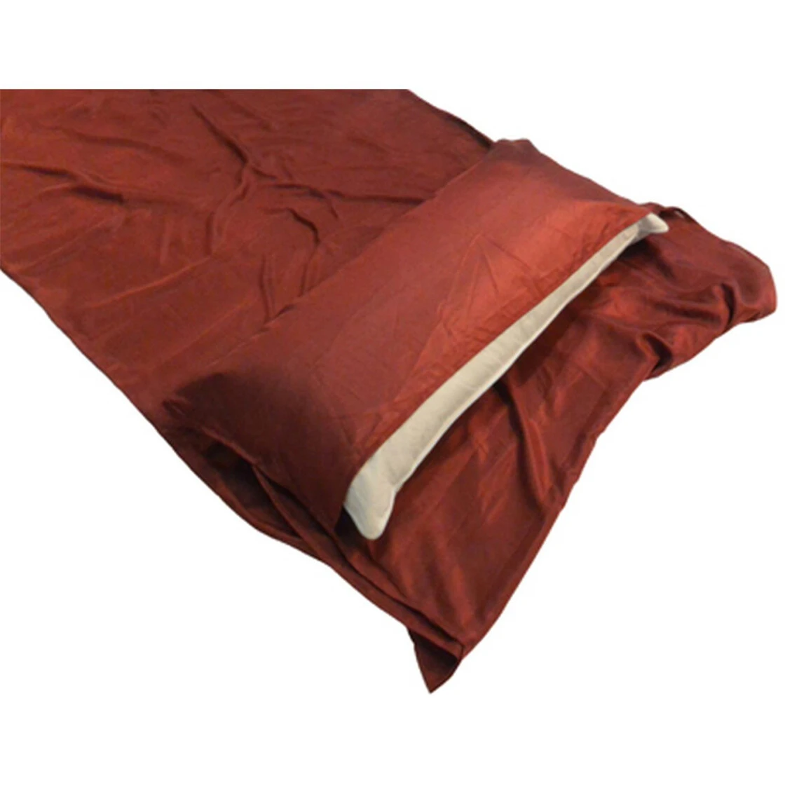 Origin Outdoors Sleeping Liner Seide Deckenform Bordeaux 4 Origin Outdoors Sleeping Liner Seide Deckenform Bordeaux – Bild 2