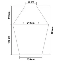 Origin Outdoors Strandmuschel 'Makena' Hellgrau