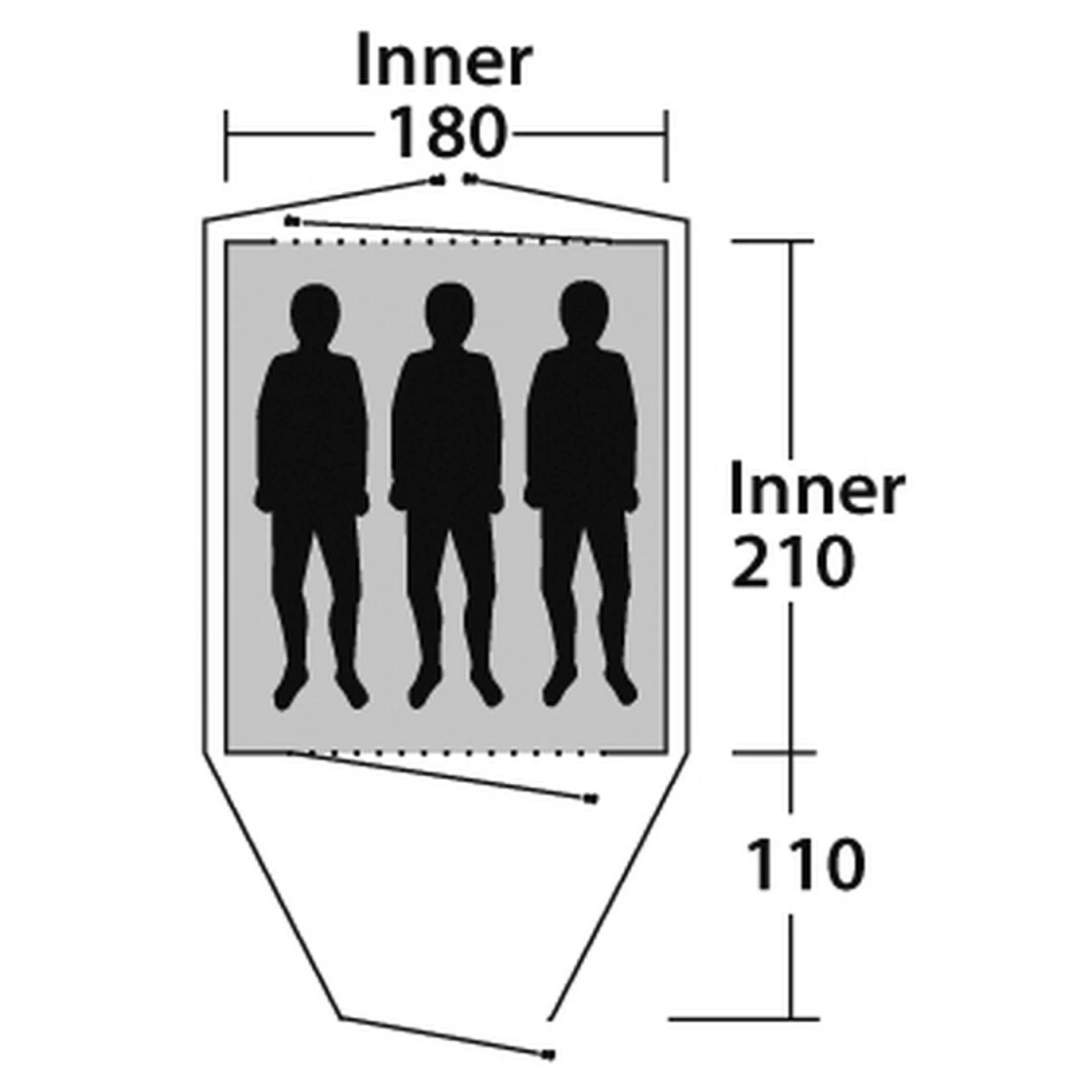 Outwell Zelt 'Cloud' 3 Personen 6 Outwell Zelt 'Cloud' 3 Personen – Bild 4