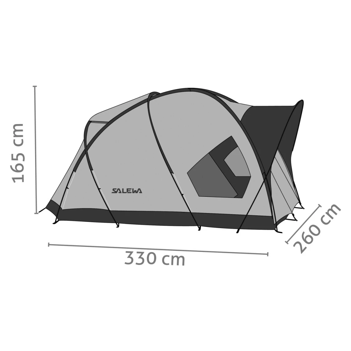 SALEWA Zelt 'Alpine Hut', 4 Personen 3 SALEWA Zelt 'Alpine Hut', 4 Personen